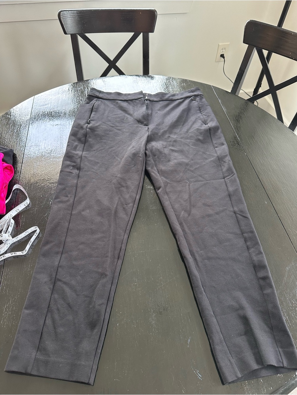 Calvin Klein Black Straight-Leg Dress Pants